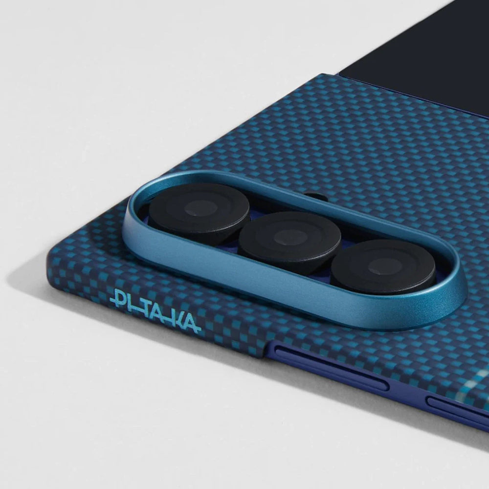 Pitaka Tactile Woven Sunset-Moonrise Serisi Galaxy Z Fold 7 M-safe Aramid Fiber Telefon Kılıfı Pitaka Tactile Woven Sunset-Moonrise Serisi Galaxy Z Fold 7 M-safe Aramid Fiber Telefon Kılıfı